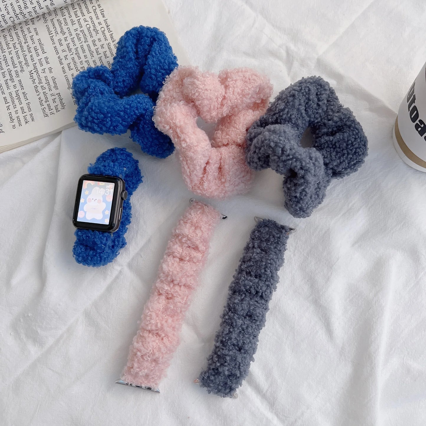 Soft Plush Loop Bracelet for Apple Watch Band iWatch Series Ultra/8/7/6/5/4/3/SE