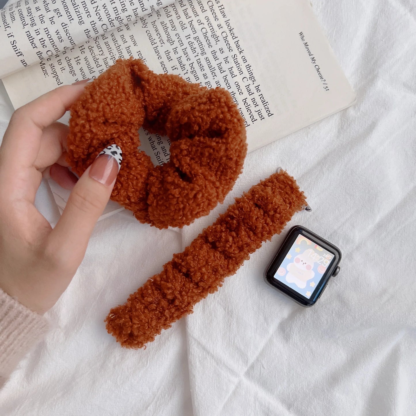 Soft Plush Loop Bracelet for Apple Watch Band iWatch Series Ultra/8/7/6/5/4/3/SE