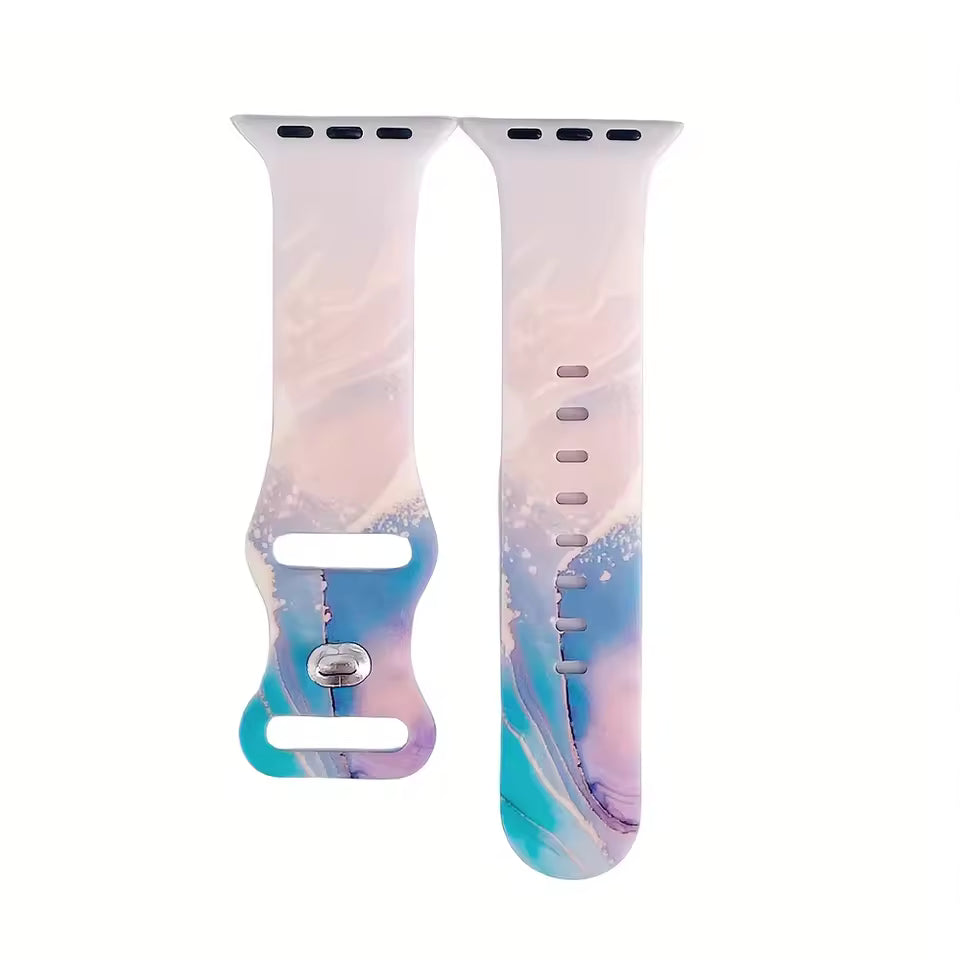 Soft Silicone Bracelet for Apple Watch Ultra3 Band 45mm 44mm 46mm 42mm 40mm 41mm Series 11/10/9/8/7/6/5/4/SE3