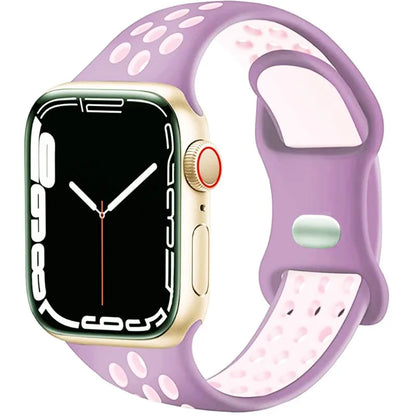 Soft Silicone Sport Strap for Apple Watch Ultra 3/2 Band 46mm 42mm 45mm 44mm 40mm 41mm 49mm Series 11/10/9/8/7/6/5/4/SE3