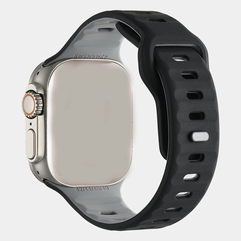 Soft Silicone Strap for Apple Watch Ultra3 Band 49mm 44mm 45mm 46mm 42mm Series 11/10/9/8/7/6/5/4/SE