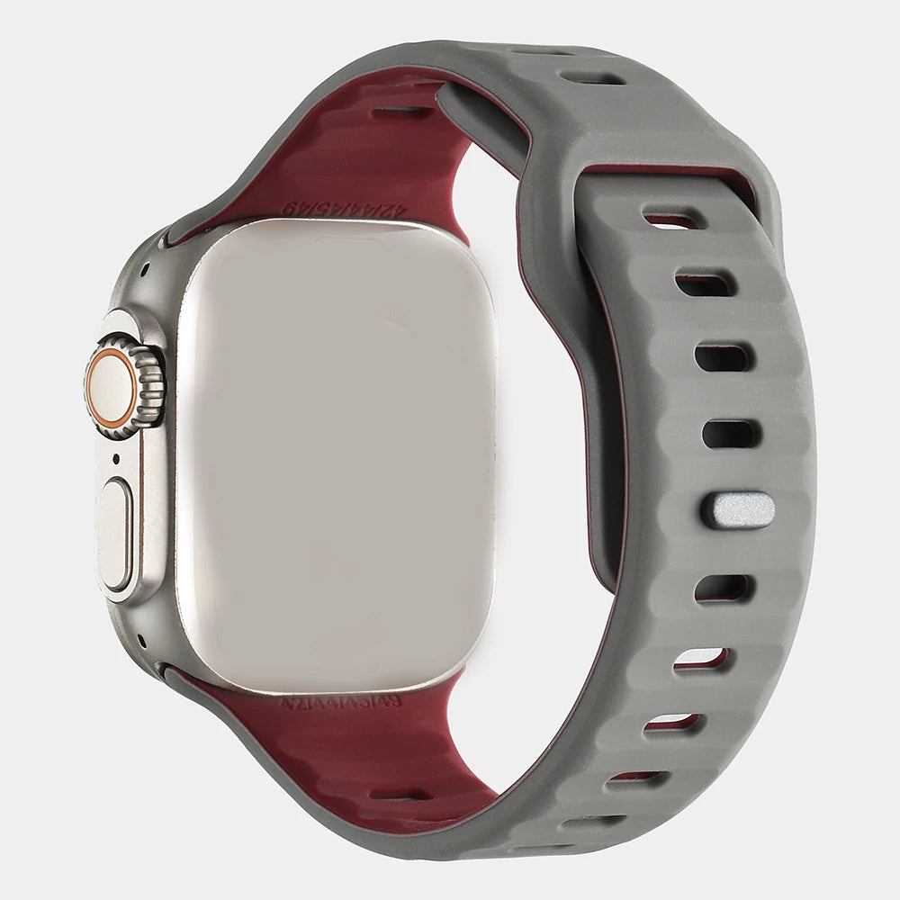 Soft Silicone Strap for Apple Watch Ultra3 Band 49mm 44mm 45mm 46mm 42mm Series 11/10/9/8/7/6/5/4/SE