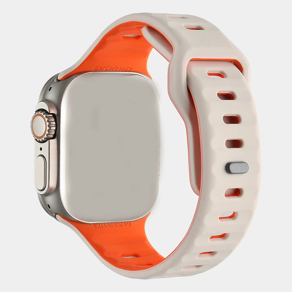 Soft Silicone Strap for Apple Watch Ultra3 Band 49mm 44mm 45mm 46mm 42mm Series 11/10/9/8/7/6/5/4/SE