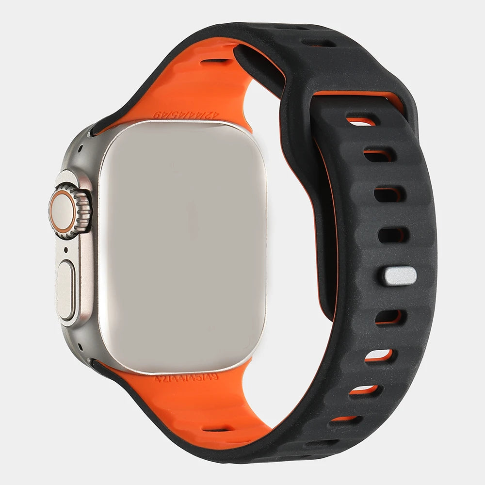 Soft Silicone Strap for Apple Watch Ultra3 Band 49mm 44mm 45mm 46mm 42mm Series 11/10/9/8/7/6/5/4/SE