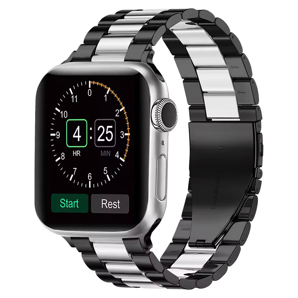 Sports Stainless Steel Strap for Apple Watch Band iWatch Series Ultra3/2/11/10/9/8/7/6/5/4/SE