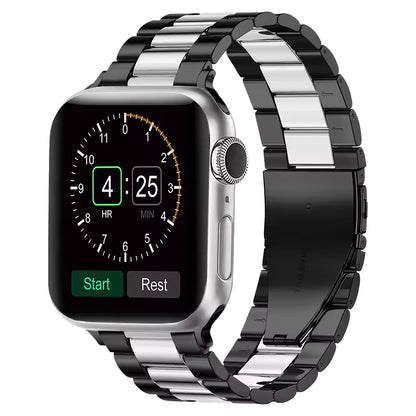 Sports Stainless Steel Strap for Apple Watch Band iWatch Series Ultra3/2/11/10/9/8/7/6/5/4/SE