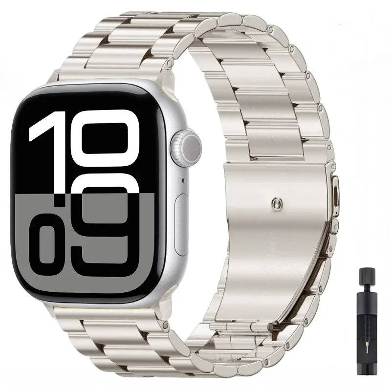 Stainless Steel Bracelet for Apple Watch Band iWatch Series 11/10/9/8/7/6/5/4/SE/3/Ultra
