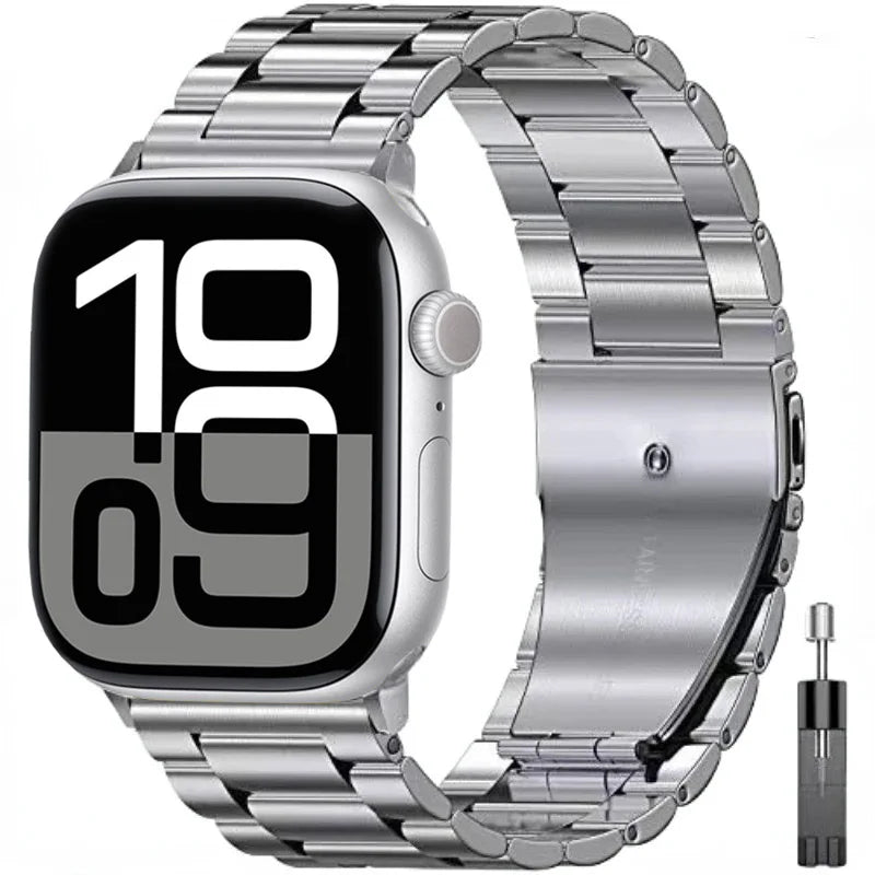 Stainless Steel Bracelet for Apple Watch Band iWatch Series 11/10/9/8/7/6/5/4/SE/3/Ultra