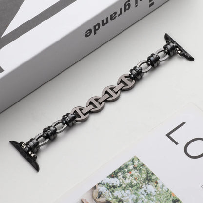 Women's Stainless Steel Chain Bracelet for Apple Watch Band iWatch Series Ultra2/10/9/8/7/6/5/4/3/SE