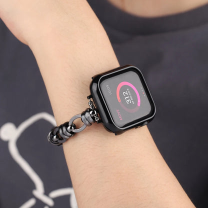 Women's Stainless Steel Chain Bracelet for Apple Watch Band iWatch Series Ultra2/10/9/8/7/6/5/4/3/SE