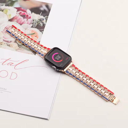 Stainless Steel Diamond Bracelet for Apple Watch Band iWatch Series Ultra/10/9/8/7/6/5/4/SE