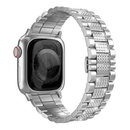 Stainless Steel Diamond Bracelet for Apple Watch Band iWatch Series Ultra/3/2/11/10/9/8/7/6/5/4/SE