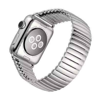 Stainless Steel Elastic Bracelet for Apple Watch Band iWatch Series Ultra/2/10/9/8/7/6/5/4/3/SE