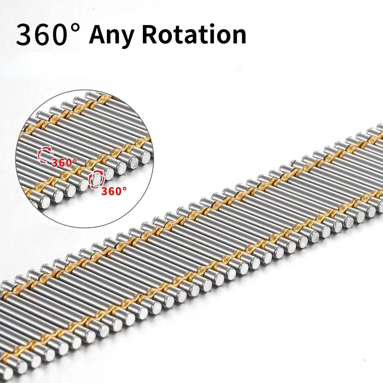 Stainless Steel Magnetic Loop Link Bracelet for Apple Watch Band Ultra/10/9/8/7/6/5/4/SE