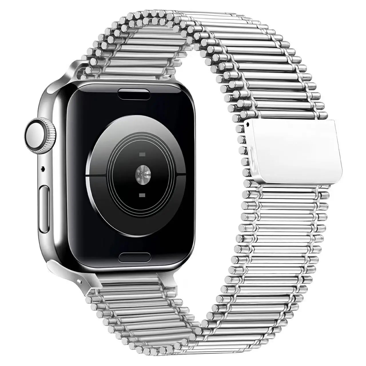 Stainless Steel Magnetic Loop Link Bracelet for Apple Watch Band Ultra/10/9/8/7/6/5/4/SE