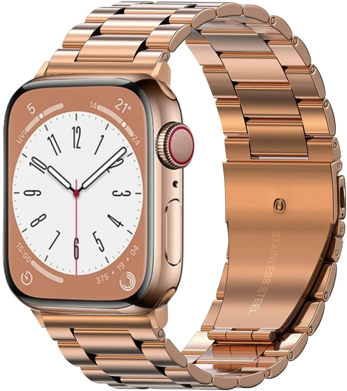 Stainless Steel Metal Bracelet for Apple Watch Band iWatch Series Ultra/10/9/8/7/6/5/4/SE