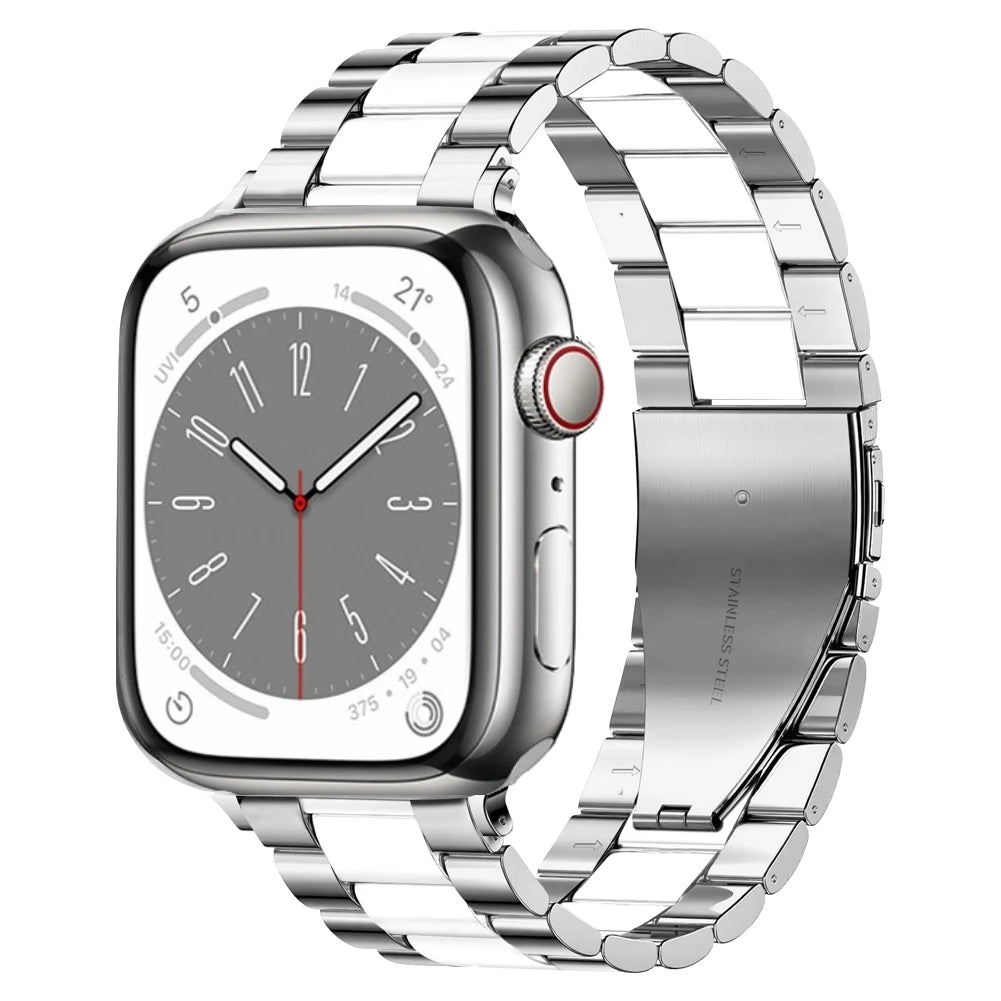 Stainless Steel Metal Bracelet for Apple Watch Band iWatch Series Ultra/10/9/8/7/6/5/4/SE