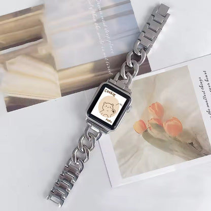 Stainless Steel Resin Link Bracelet for Apple Watch Band iWatch Series Ultra/2/10/9/8/7/6/5/4/3/SE