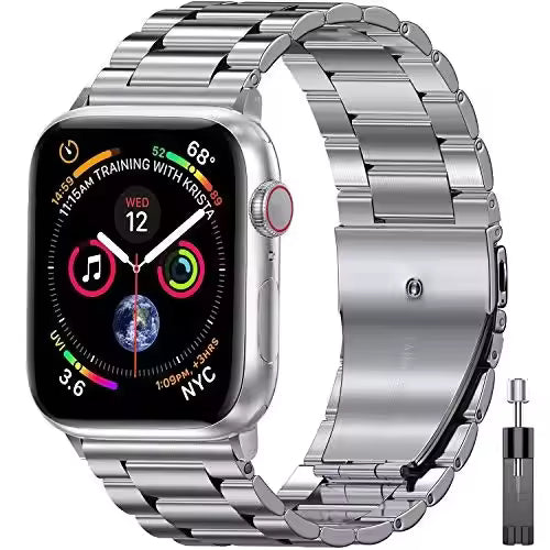 Stainless Steel Strap for Apple Watch Band iWatch Series Ultra/10/9/8/7/6/5/4/3/SE