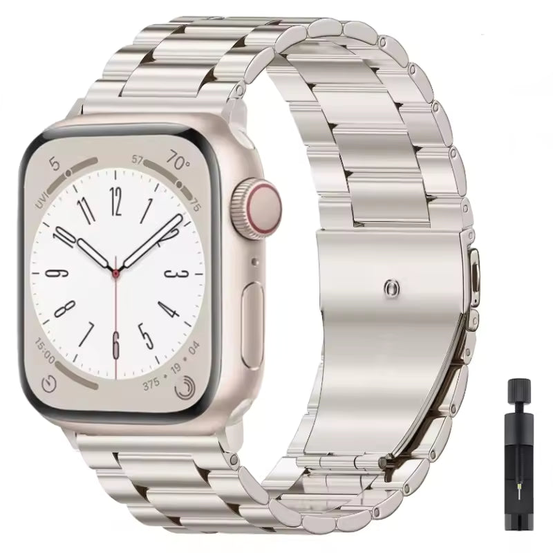 Stainless Steel Strap for Apple Watch Band iWatch Series Ultra/10/9/8/7/6/5/4/3/SE