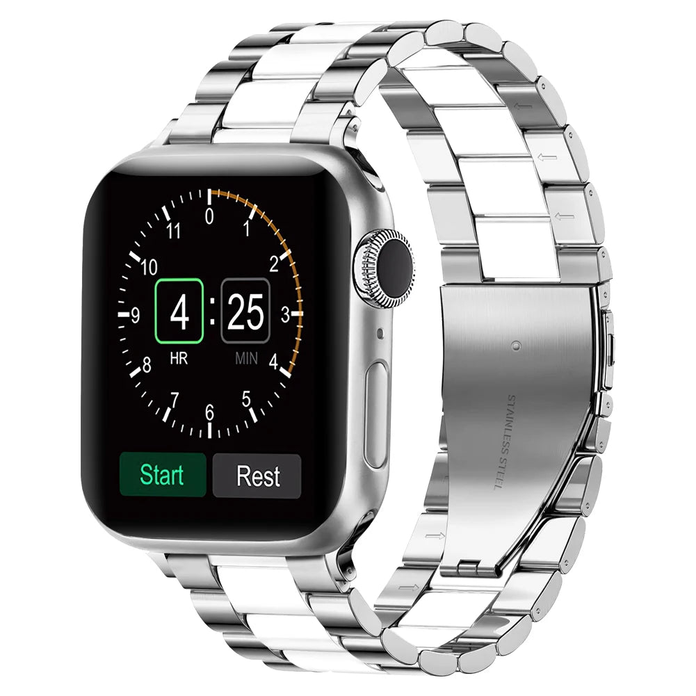 Stainless Steel Strap for Apple Watch Band iWatch Series Ultra/10/9/8/7/6/5/4/SE