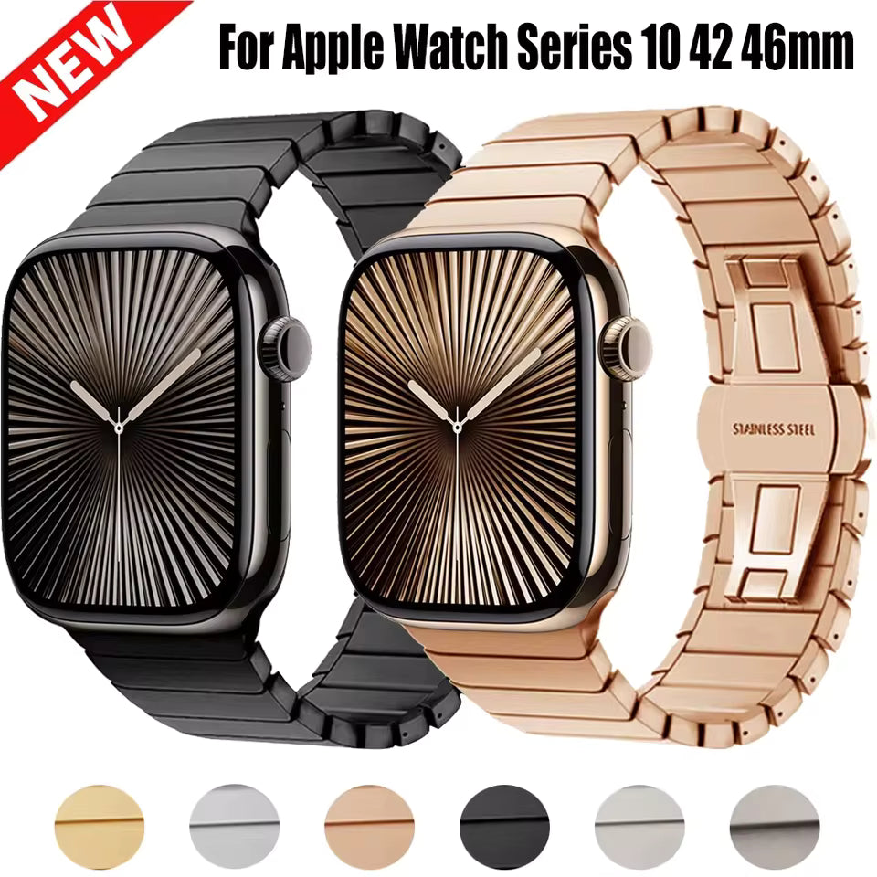 Stainless Steel Strap for Apple Watch Band iWatch Series Ultra/11/10/9/8/7/6/5/4/SE