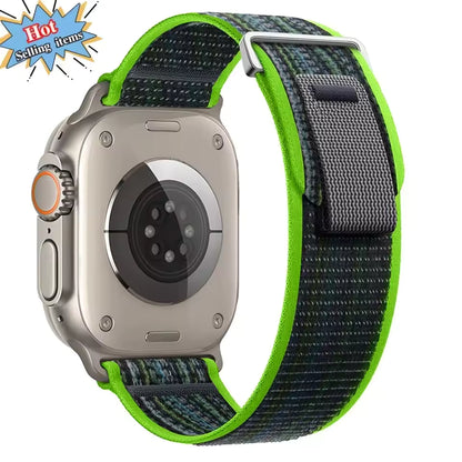 Trail Loop Nylon Strap for Apple Watch Ultra2 Band 49mm 46mm 45mm 41mm 44mm 40mm 42mm Series 10/9/8/7/6/5/4/SE