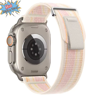 Trail Loop Nylon Strap for Apple Watch Ultra2 Band 49mm 46mm 45mm 41mm 44mm 40mm 42mm Series 10/9/8/7/6/5/4/SE