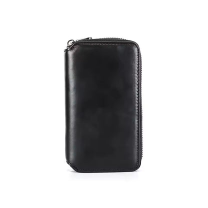 Vintage Genuine Leather 2-Slot Watch Case - Premium Portable Watch Pouch for Gift