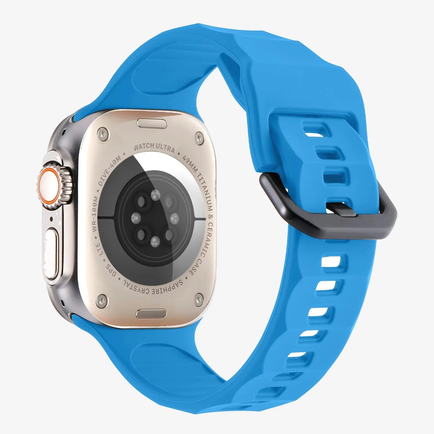 Wave Style Silicone Strap for Apple Watch Band iWatch Series 11/10/Ultra3/2/9/8/7/6/5/4/SE