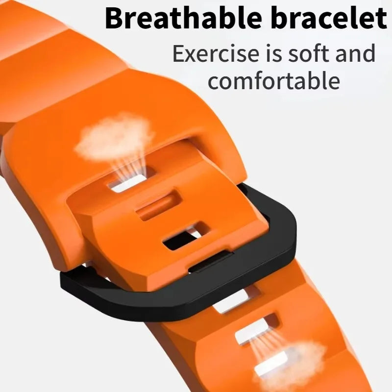 Wave Style Silicone Strap for Apple Watch Band iWatch Series 11/10/Ultra3/2/9/8/7/6/5/4/SE