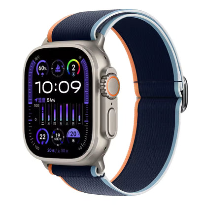 Wild Diameter Nylon Elastic Bracelet for Apple Watch Band iWatch Series Ultra3/2/11/10/9/8/7/6/5/SE