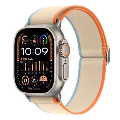 Wild Diameter Nylon Elastic Bracelet for Apple Watch Band iWatch Series Ultra3/2/11/10/9/8/7/6/5/SE