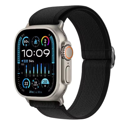 Wild Diameter Nylon Elastic Bracelet for Apple Watch Band iWatch Series Ultra3/2/11/10/9/8/7/6/5/SE