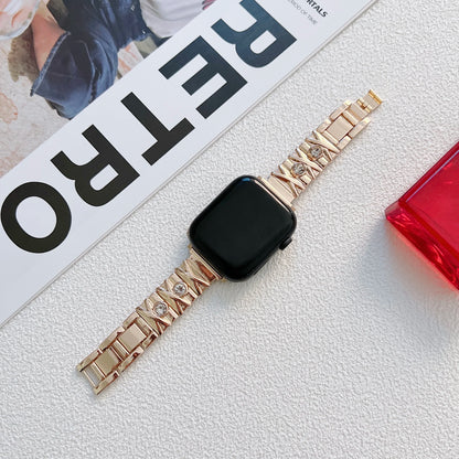 Women's Diamond Metal Bracelet for Apple Watch Ultra/9/8/7/6/5/4/3/SE