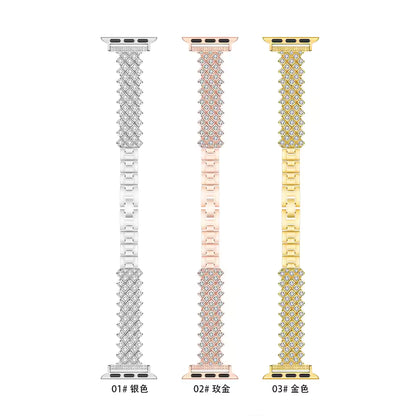 Women's Diamond Replacement Bracelet for Apple Watch Band iWatch Series Ultra2/10/9/8/7/6/5/4/SE