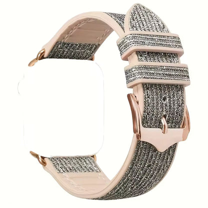 Women's Glittery Silicone Bracelet for Apple Watch Ultra Band 49mm 42mm 46mm 45mm 44mm 41mm 38mm Series 11/10/9/8/7/6/5/4/SE
