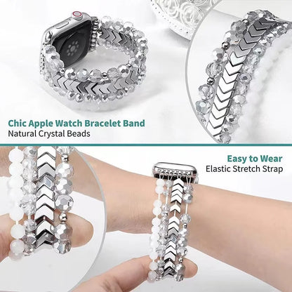 Women's Jewelry+Alloy Bracelet for Apple Watch Band 9/8/7/Ultra/6/5/4/3/SE