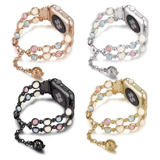 Women's Luminous Stone Bracelet for Apple Watch Band iWatch Series Ultra/2/9/8/7/6/5/4/10