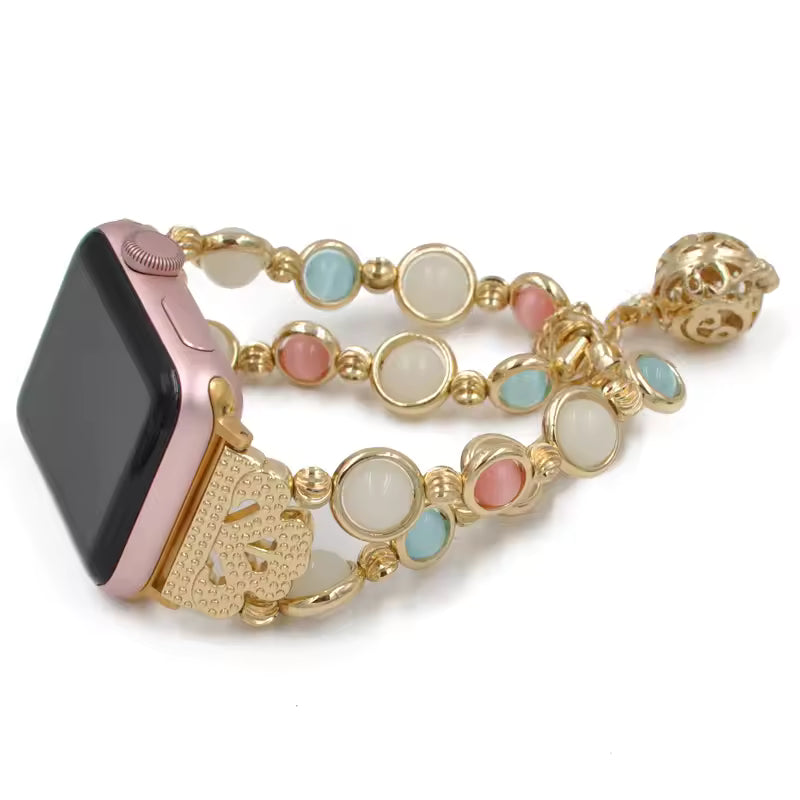 Women's Luminous Stone Bracelet for Apple Watch Band iWatch Series Ultra/2/9/8/7/6/5/4/10