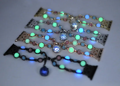 Women's Luminous Stone Bracelet for Apple Watch Band iWatch Series Ultra/2/9/8/7/6/5/4/10