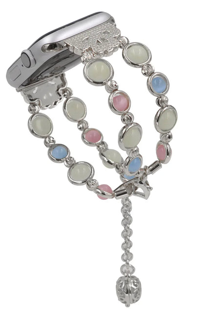 Women's Luminous Stone Bracelet for Apple Watch Band iWatch Series Ultra/2/9/8/7/6/5/4/10