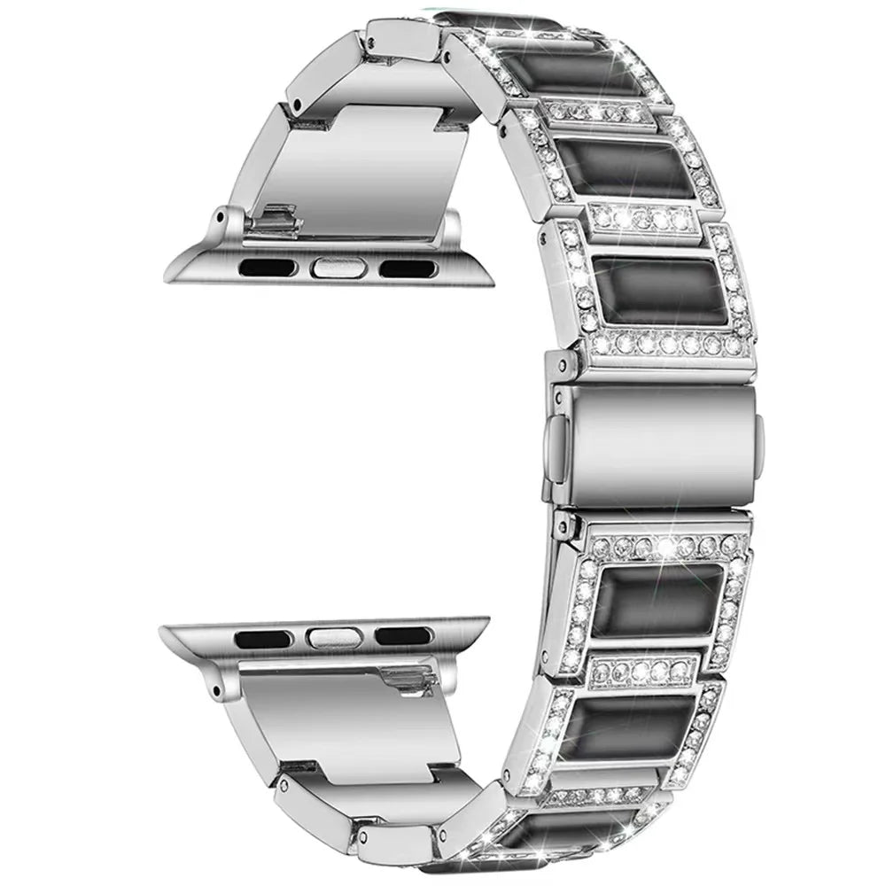 Women's Metal Diamond Bracelet for Apple Watch Band iWatch Series Ultra/8/7/6/5/4/3/SE