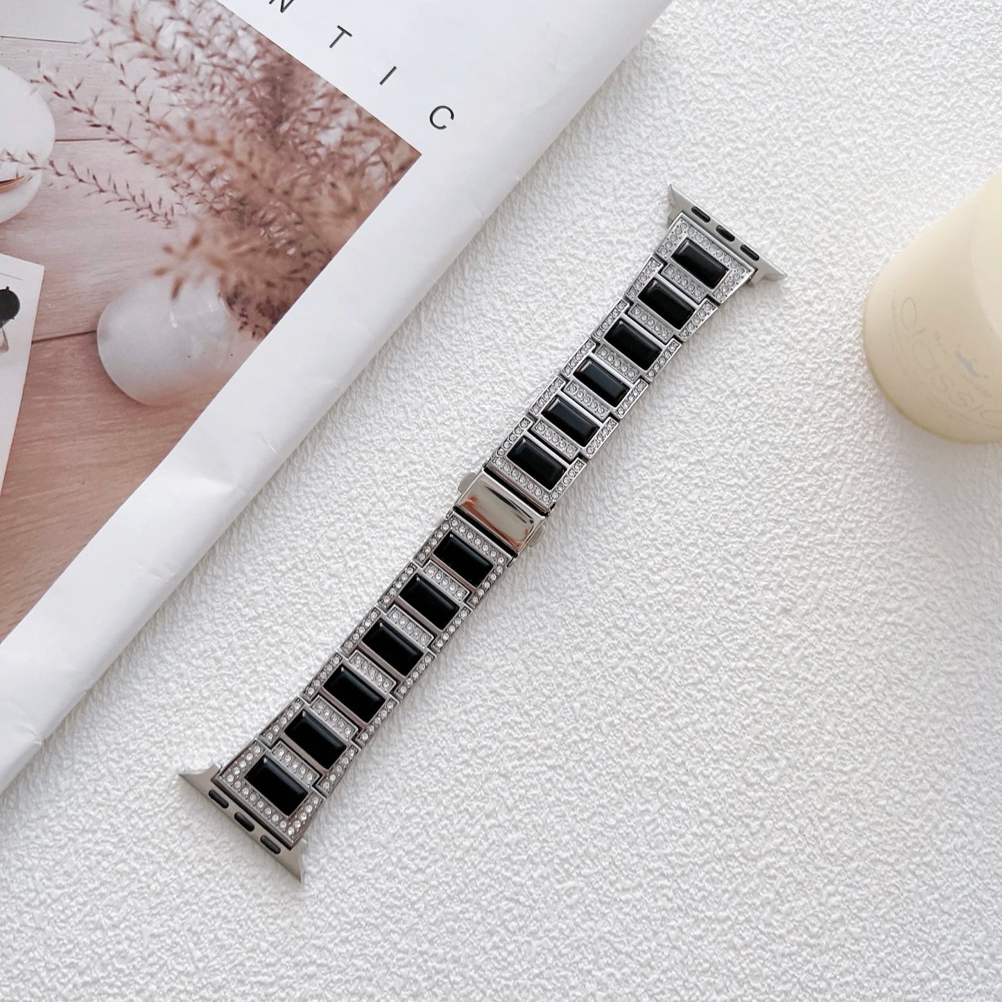 Women's Metal Diamond Bracelet for Apple Watch Band iWatch Series Ultra/8/7/6/5/4/3/SE