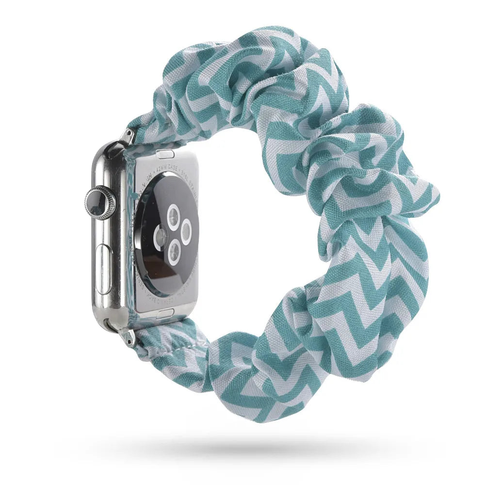 Women's Nylon Elastic Bracelet for Apple Watch Band iWatch Series Ultra/2/9/8/7/6/5/4/10/SE