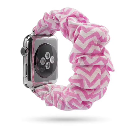 Women's Nylon Elastic Bracelet for Apple Watch Band iWatch Series Ultra/2/9/8/7/6/5/4/10/SE