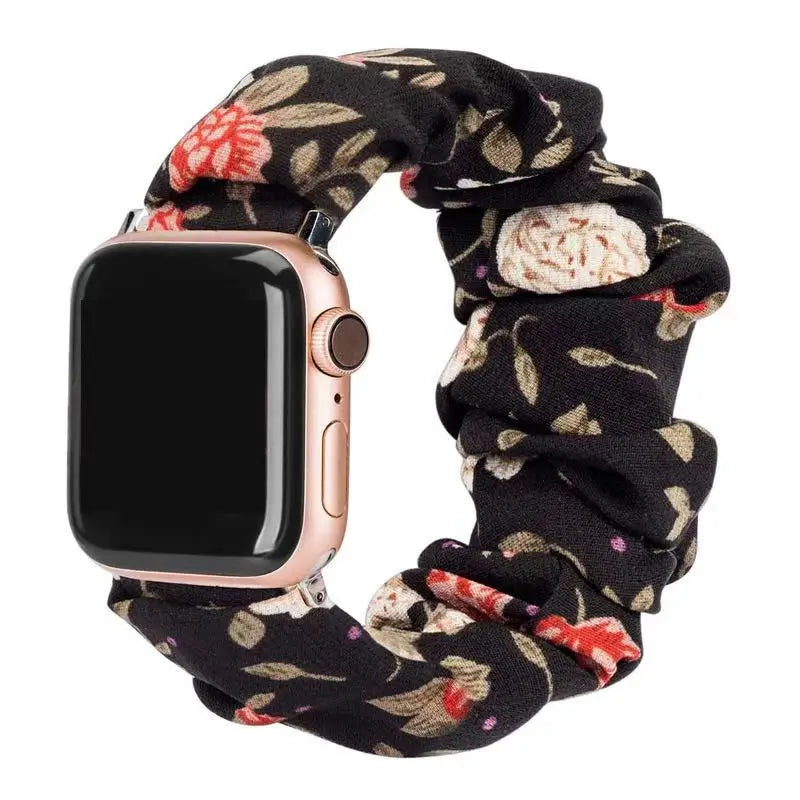Women's Nylon Elastic Bracelet for Apple Watch Band iWatch Series Ultra/2/9/8/7/6/5/4/10/SE