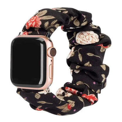 Women's Nylon Elastic Bracelet for Apple Watch Band iWatch Series Ultra/2/9/8/7/6/5/4/10/SE