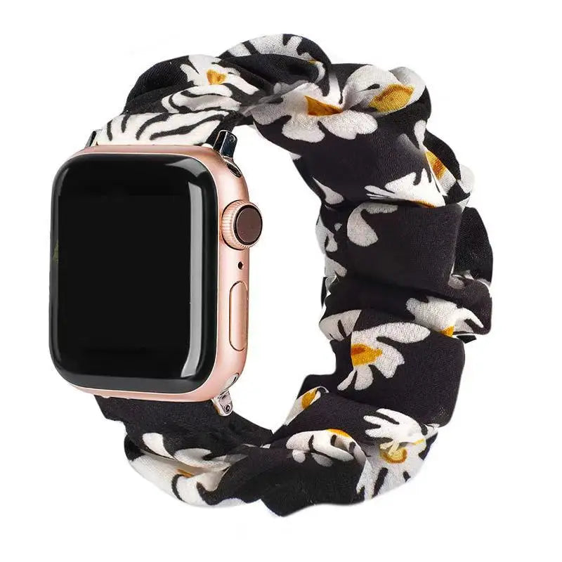 Women's Nylon Elastic Bracelet for Apple Watch Band iWatch Series Ultra/2/9/8/7/6/5/4/10/SE