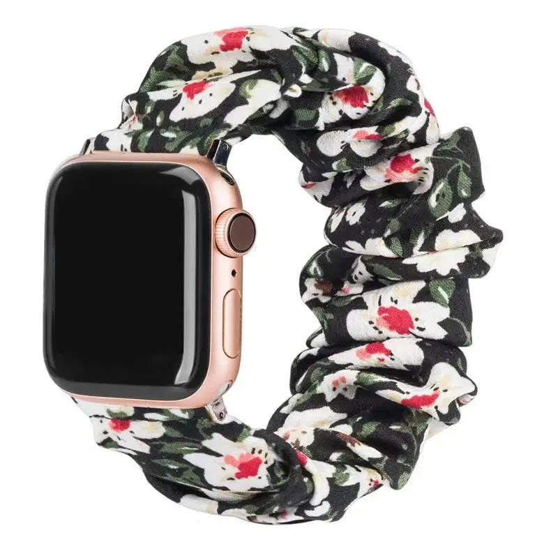 Women's Nylon Elastic Bracelet for Apple Watch Band iWatch Series Ultra/2/9/8/7/6/5/4/10/SE